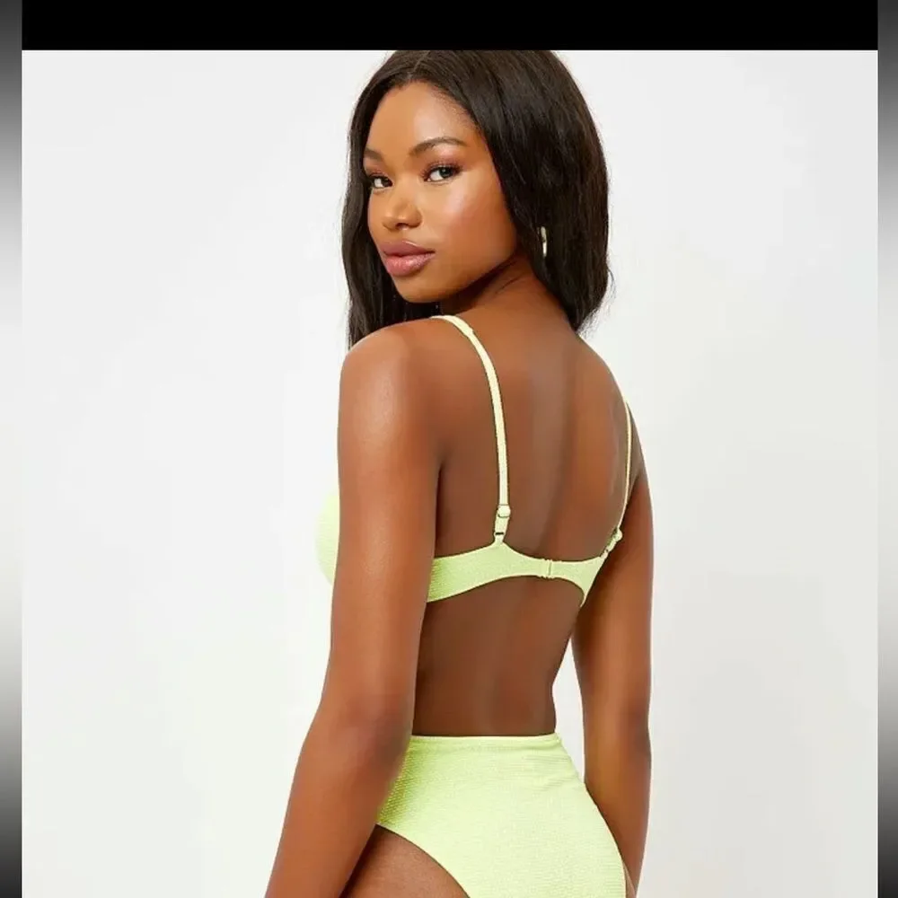 Frankie's Bikinis High Waisted Grotto high waisted bikini bottoms in Sundance